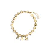 Cadena Pulsera Bolitas Chunky Gold