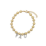 Cadena Pulsera Bolitas Chunky Gold