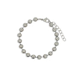 Cadena Pulsera Bolitas Chunky Silver
