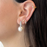 Aretes Tere Pearl Silver