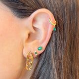 ºººPiercing Hoop Emerald